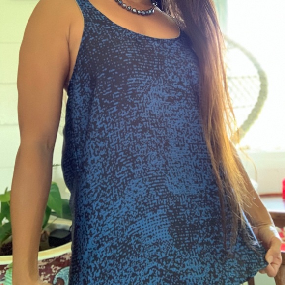 Small Blue Rock digital print racer back tank - Picture 3 of 10